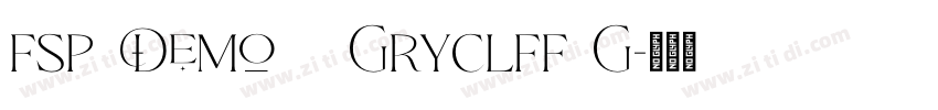 FSP DEMO   Gryclff G字体转换